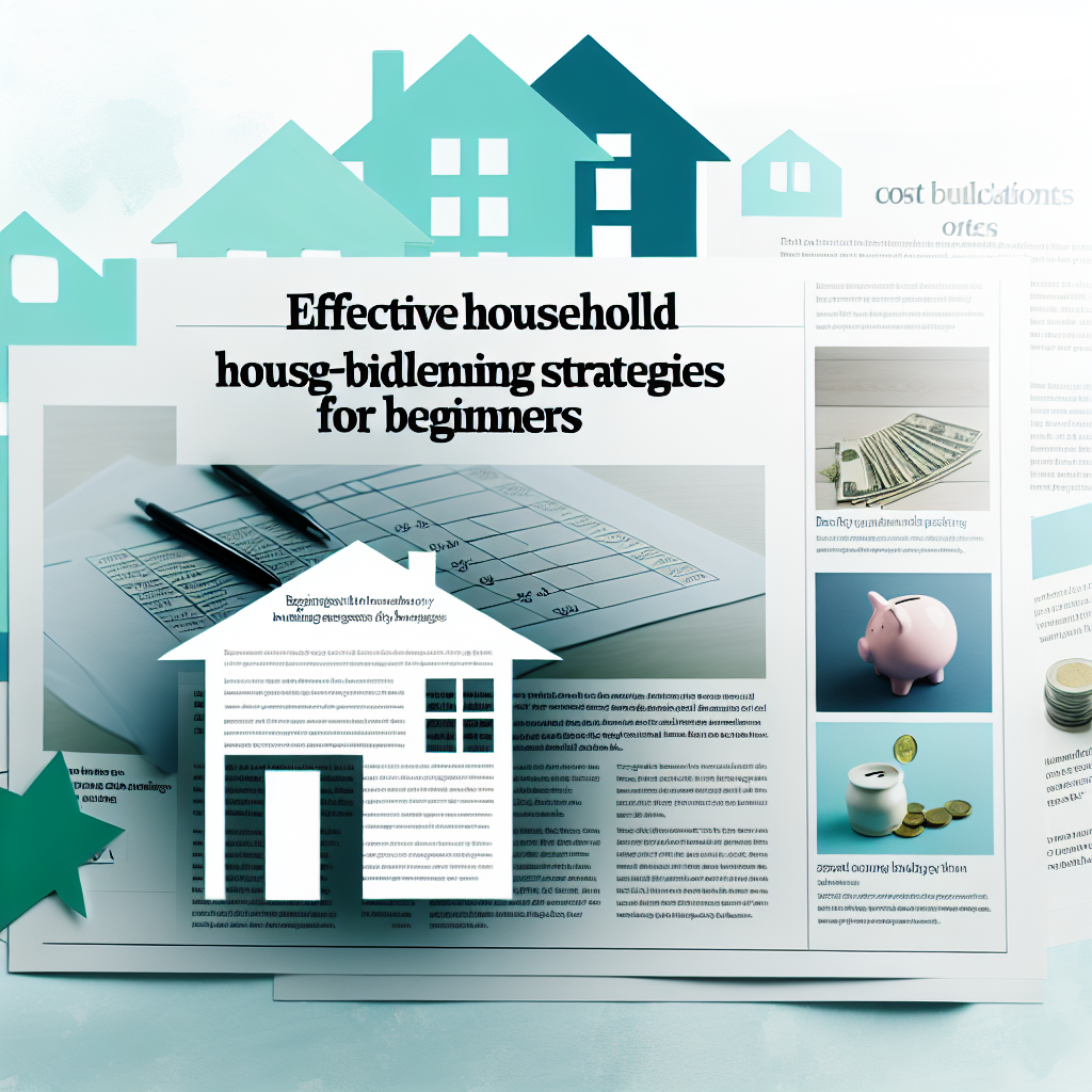 Effective Household Budgeting Strategies for Beginners